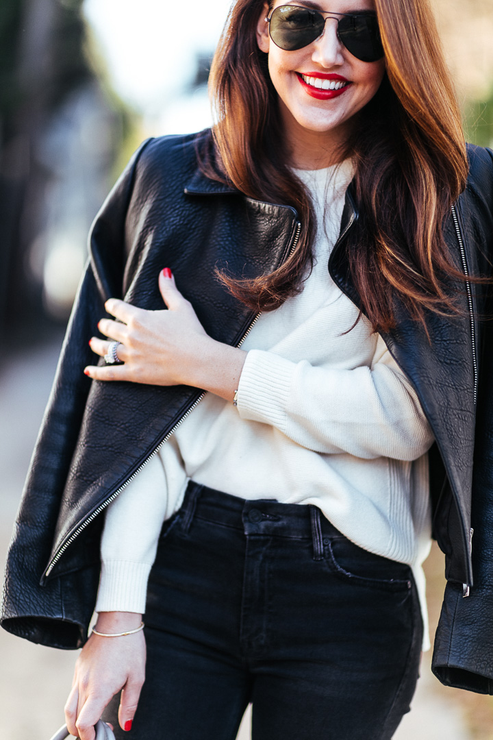 high waisted black denim jeans
