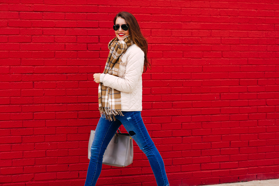 Amy Havins of Dallas Wardrobe wears a J.Crew quilted jacket.