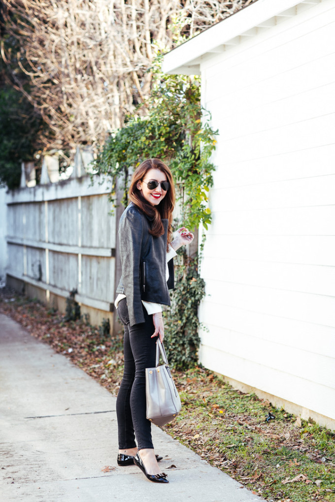 black high waisted jeans with belt loops