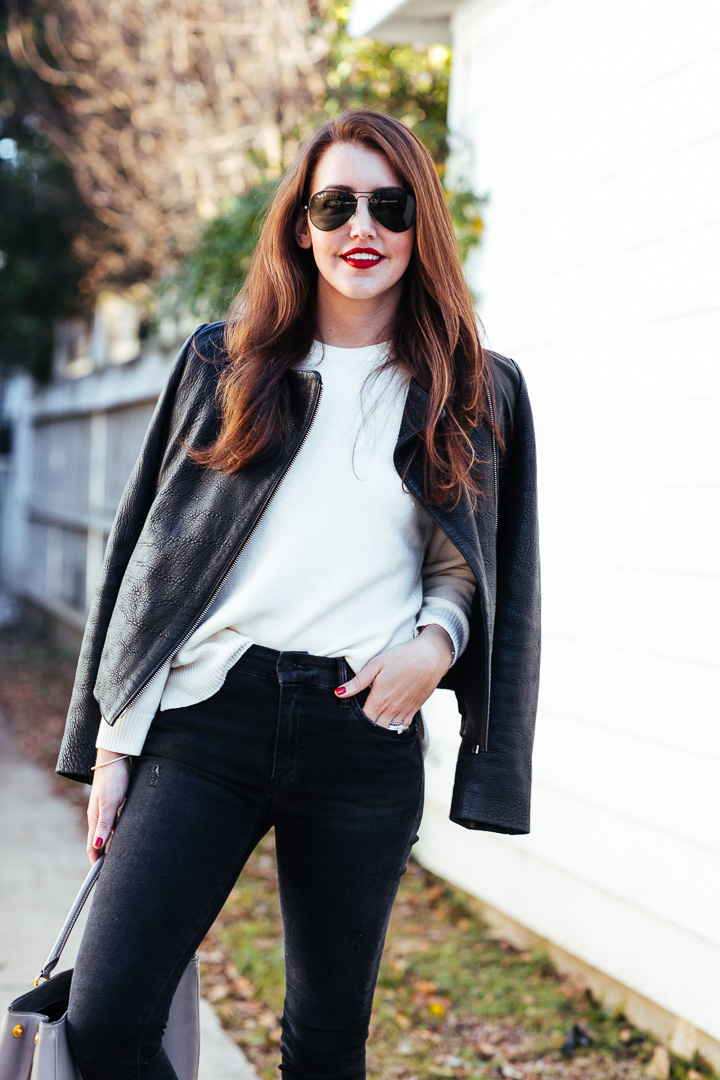 faded black high waisted jeans