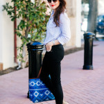 Amy Havins of Dallas Wardrobe shares how to style her Old Navy built in sculpt denim.