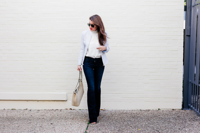 Bows Sequins Tweed Jacket