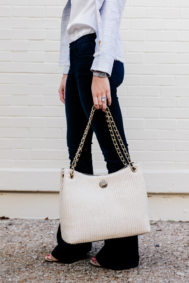 Bows Sequins Tweed Jacket