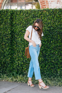 Nori Cropped Flares Medium Wash main image 1