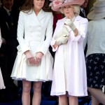 Kate Middleton and Camilla celebrate the queen of England.