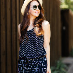 Dallas Blogger, Amy Havins, wears two outfits with prints from Old Navy.