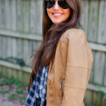 Amy Havins shares her fall plaid style from Stein Mart.