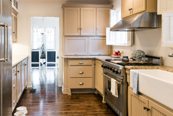 Amy Havins shares before and after photos of their kitchen.