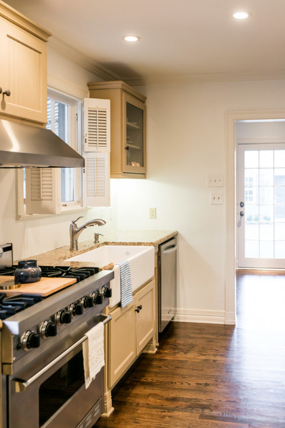 Amy Havins shares before and after photos of their kitchen.