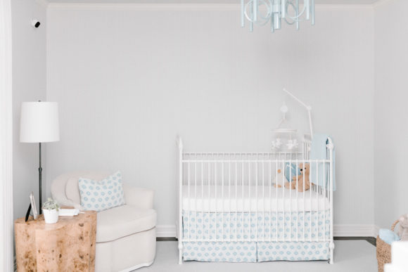 Amy Havins shares ralph's blue and white nursery.