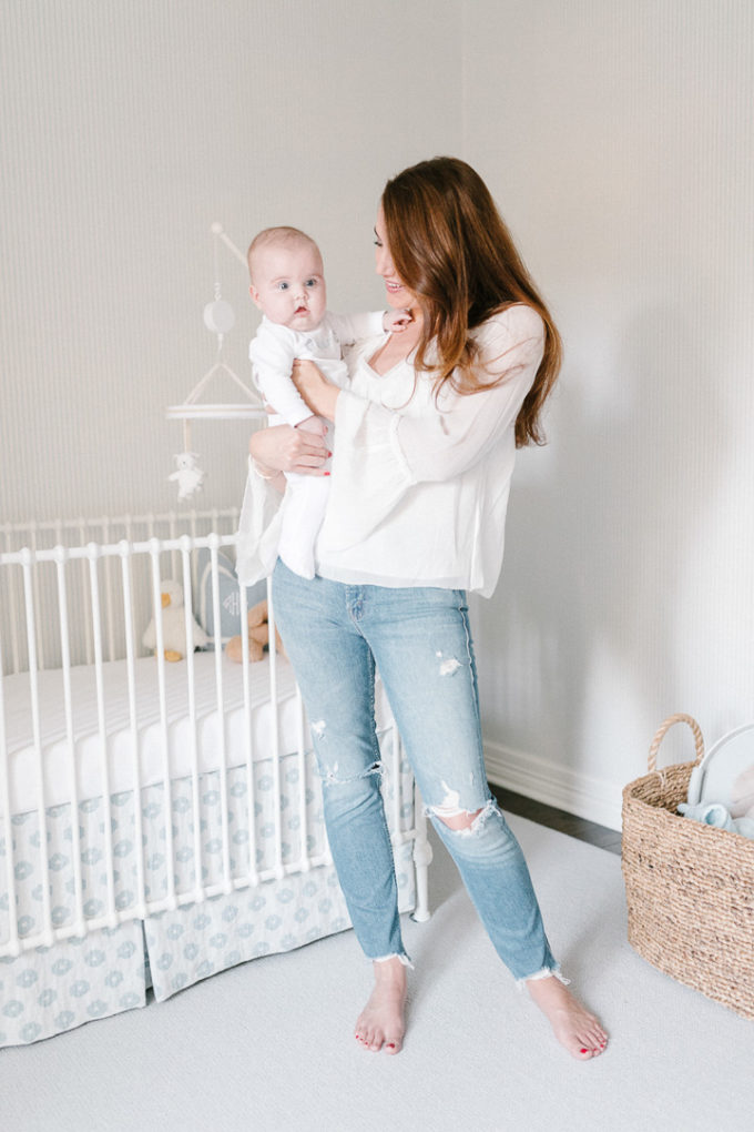 Amy Havins shares ralph's blue and white nursery.