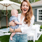 Amy Havins poses with baby Ralph.