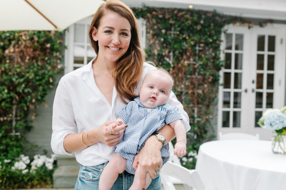 Amy Havins poses with baby Ralph.