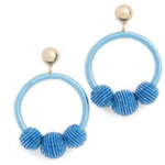 blue earrings