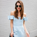 Amy Havins wears an Alexia Maria dress.