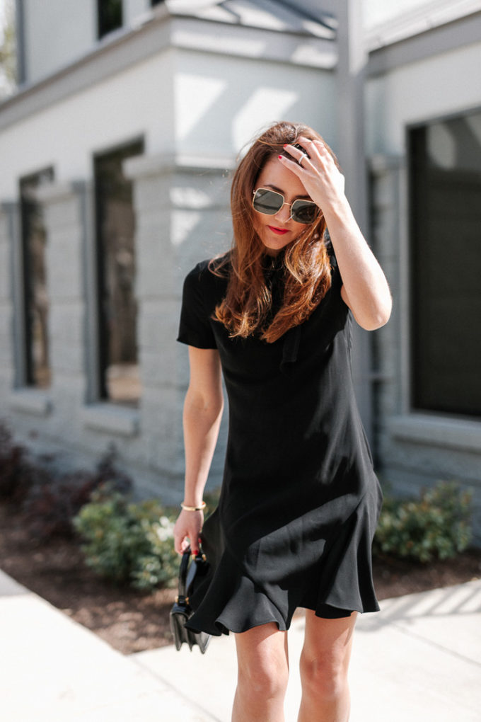 Black Short Sleeve Dress Dallas Wardrobe Fashion Lifestyle Blog Dallas