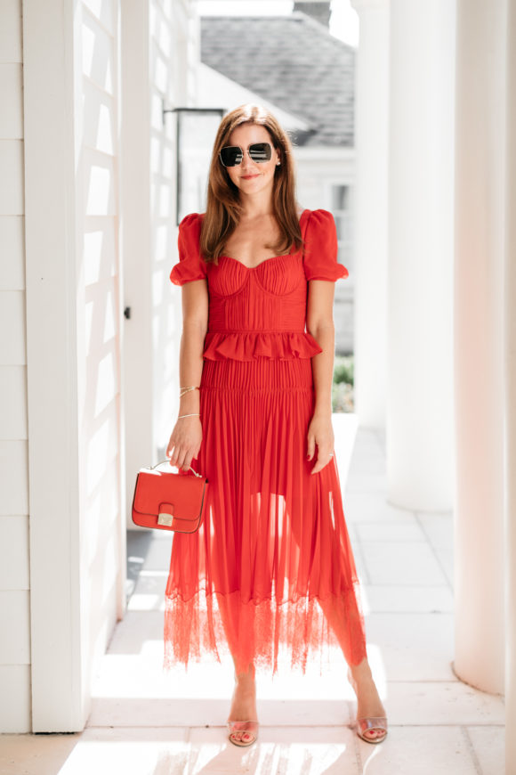 red lace dress