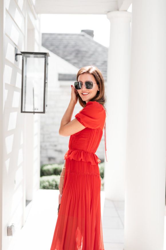 red lace dress