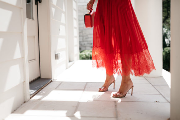 red lace dress